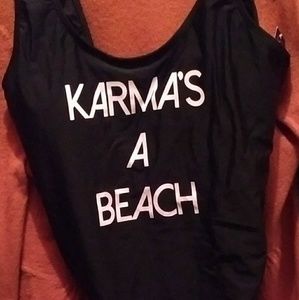 Black Whole PC Bathing Suit